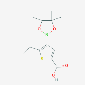 5-Ethyl-4-(4,4,5,5-tetramethyl-1,3,2-dioxaborolan-2-yl)thiophene-2-carboxylic acid