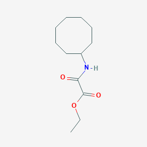 molecular formula C12H21NO3 B8673529 Ethyl 2-(cyclooctylamino)-2-oxoacetate 