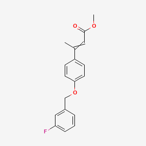 Methyl 3-{4-[(3-fluorophenyl)methoxy]phenyl}but-2-enoate