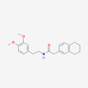 N-[2-(3,4-dimethoxyphenyl)ethyl]-2-(5,6,7,8-tetrahydronaphthalen-2-yl)acetamide