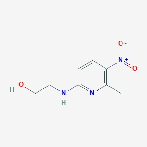 molecular formula C8H11N3O3 B8673642 2-((6-Methyl-5-nitropyridin-2-yl)amino)ethanol 