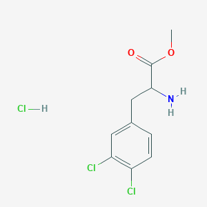 molecular formula C10H12Cl3NO2 B8673664 H-Phe(3,4-DiCl)-OMe.HCl 