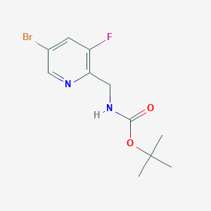 Tert-butyl (5-bromo-3-fluoro-pyridin-2-ylmethyl)-carbamate