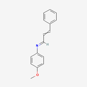 molecular formula C16H15NO B8673825 N-(4-methoxyphenyl)-3-phenylprop-2-en-1-imine 