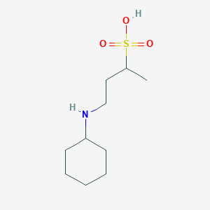 4-(Cyclohexylamino)butane-2-sulfonic acid