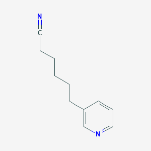 6-(Pyridin-3-YL)hexanenitrile