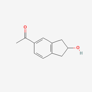 1-(2-Hydroxy-indan-5-yl)-ethanone