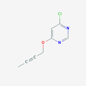 molecular formula C8H7ClN2O B8673995 4-(2-Butynyloxy)-6-chloropyrimidine CAS No. 405930-64-5