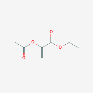 molecular formula C7H10O4 B8674068 Ethyl 2-(acetyloxy)-2-propenoate CAS No. 22807-79-0