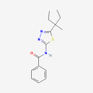 N-(5-(3-Methylpentan-3-yl)-1,3,4-thiadiazol-2-yl)benzamide