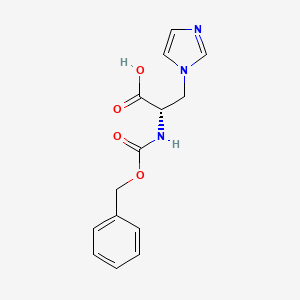 (S)-2-(benzyloxycarbonylamino)-3-(1H-imidazol-1-yl)propanoic acid