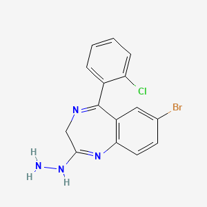 7-bromo-2-hydrazino-5-(o-chlorophenyl)-3H-1,4-benzodiazepine