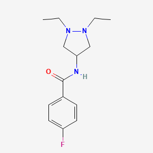 N-(1,2-Diethylpyrazolidin-4-yl)-4-fluorobenzamide