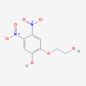 molecular formula C8H8N2O7 B8674232 2-(2-Hydroxyethoxy)-4,5-dinitrophenol CAS No. 105780-31-2