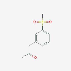 molecular formula C10H12O3S B8674288 1-(3-(Methylsulfonyl)phenyl)propan-2-one CAS No. 593960-76-0