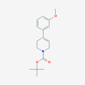 molecular formula C17H23NO3 B8674431 tert-butyl 4-(3-methoxyphenyl)-3,6-dihydro-2H-pyridine-1-carboxylate 