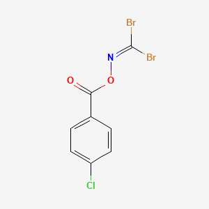molecular formula C8H4Br2ClNO2 B8674530 [(4-Chlorobenzoyl)oxy]carbonimidoyl CAS No. 111731-44-3