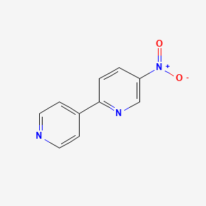 molecular formula C10H7N3O2 B8674552 5-Nitro-2,4'-bipyridine CAS No. 834881-85-5