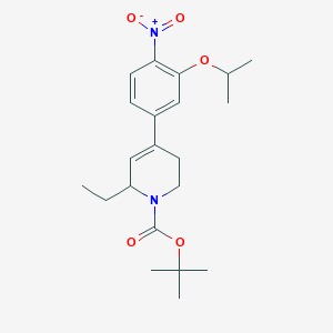 B8674842 2-methylpropan-2-yl 6-ethyl-4-[4-nitro-3-(propan-2-yloxy)phenyl]-3,6-dihydropyridine-1(2H)-carboxylate CAS No. 1462950-52-2