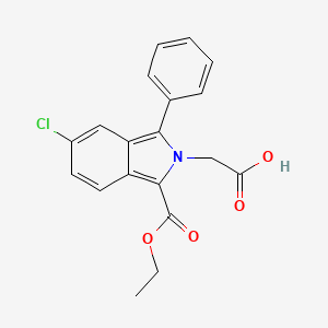 1-Ethoxycarbonyl-5-chloro-3-phenylisoindole-2-acetic acid