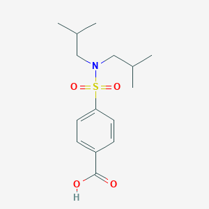 molecular formula C15H23NO4S B086749 4-Diisobutylsulfamoyl-benzoic acid CAS No. 10252-81-0