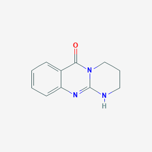 molecular formula C11H11N3O B008675 3,4-Dihydro-1H-pyrimido[2,1-b]quinazolin-6(2H)-one CAS No. 19801-37-7