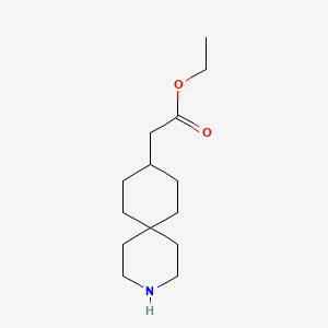 Ethyl 2-{3-azaspiro[5.5]undecan-9-yl}acetate