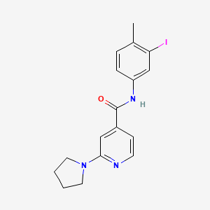 N-(3-iodo-4-methylphenyl)-2-pyrrolidin-1-yl-isonicotinamide