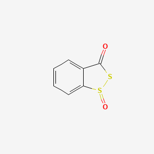 molecular formula C7H4O2S2 B8675140 3H-1,2-Benzodithiol-3-one 1-oxide CAS No. 66304-00-5
