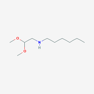 molecular formula C10H23NO2 B8675158 N-(2,2-dimethoxyethyl)hexan-1-amine 