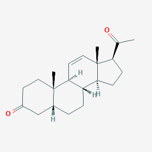 molecular formula C21H30O2 B086753 Pregn-11-ene-3,20-dione, (5beta)- CAS No. 1096-39-5