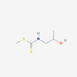 molecular formula C5H11NOS2 B8675305 methyl N-(2-hydroxypropyl)carbamodithioate 
