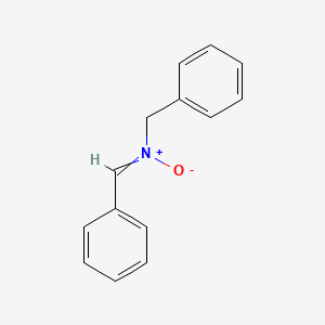 molecular formula C14H13NO B8675394 Benzenemethanamine,N-(phenylmethylene)-, N-oxide 