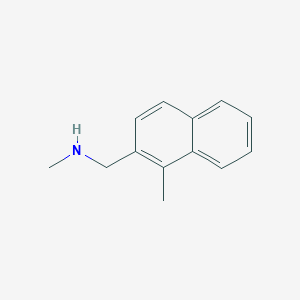 molecular formula C13H15N B8675505 N-methyl-1-(1-methylnaphthalen-2-yl)methanamine 