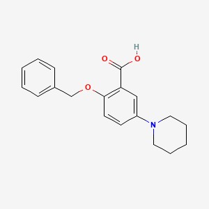 2-(Benzyloxy)-5-(piperidin-1-yl)benzoic acid