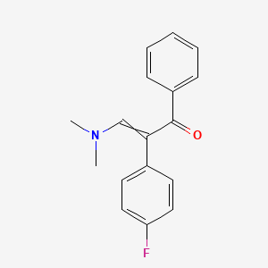 3-(Dimethylamino)-2-(4-fluorophenyl)-1-phenylprop-2-en-1-one