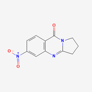 6-nitro-2,3-dihydropyrrolo[2,1-b]quinazolin-9(1H)-one