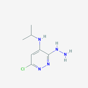6-Chloro-3-hydrazinyl-N-(propan-2-yl)pyridazin-4-amine