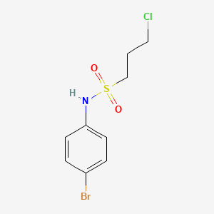 molecular formula C9H11BrClNO2S B8675908 N-(4-bromophenyl)-3-chloropropane-1-sulfonamide 