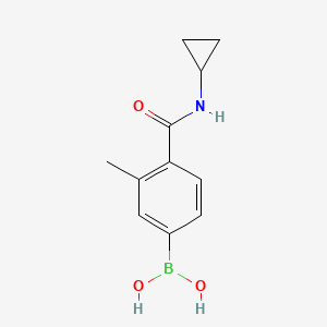[4-(Cyclopropylcarbamoyl)-3-methylphenyl]boronic acid