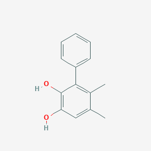 molecular formula C14H14O2 B008676 3-Phenyl-4,5-dimethylbenzene-1,2-diol CAS No. 108272-57-7
