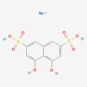 molecular formula C10H6Na2O8S2 B086760 2,7-Naphthalenedisulfonic acid, 4,5-dihydroxy-, disodium salt CAS No. 129-96-4