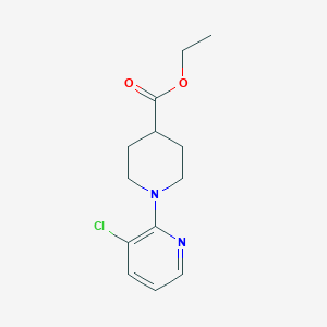 molecular formula C13H17ClN2O2 B8676007 Ethyl 1-(3-chloropyridin-2-yl)piperidine-4-carboxylate 