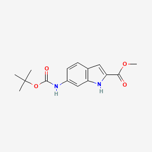 methyl 6-[(tert-butoxycarbonyl)amino]-1H-indole-2-carboxylate