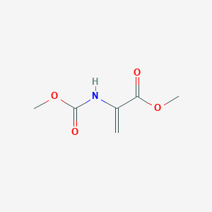 2-Propenoic acid, 2-[(methoxycarbonyl)amino]-, methyl ester