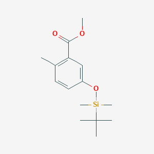 molecular formula C15H24O3Si B8676053 Methyl 5-((tert-butyldimethylsilyl)oxy)-2-methylbenzoate 