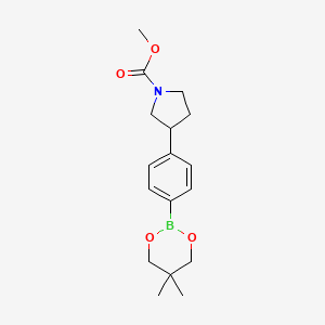 Methyl 3-(4-(5,5-dimethyl-1,3,2-dioxaborinan-2-yl)phenyl)pyrrolidine-1-carboxylate