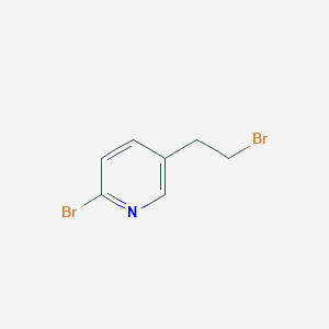 molecular formula C7H7Br2N B8676073 2-Bromo-5-(2-bromoethyl)pyridine 
