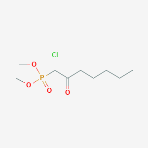 molecular formula C9H18ClO4P B8676083 Dimethyl (1-chloro-2-oxoheptyl)phosphonate CAS No. 106026-71-5
