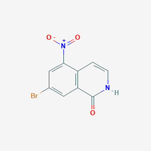 molecular formula C9H5BrN2O3 B8676123 7-bromo-5-nitroisoquinolin-1(2H)-one 